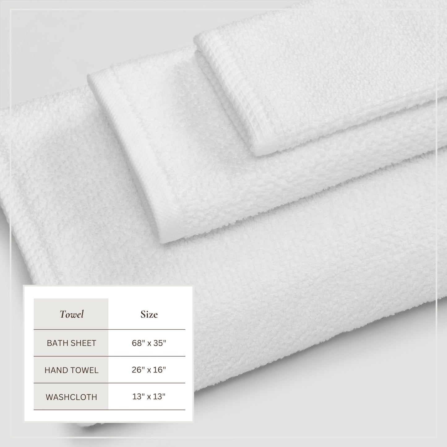 Cotton Textured Bath Towel Set - Acacia Collection