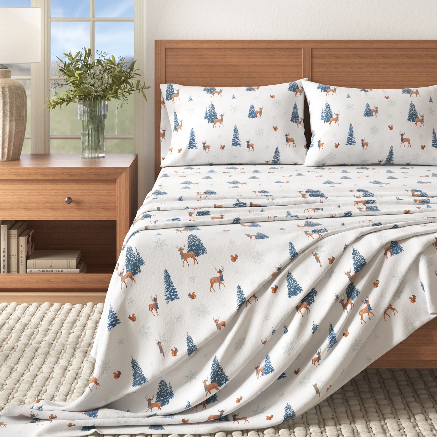4-Piece Turkish Cotton Flannel Sheet - Whittaker Collection