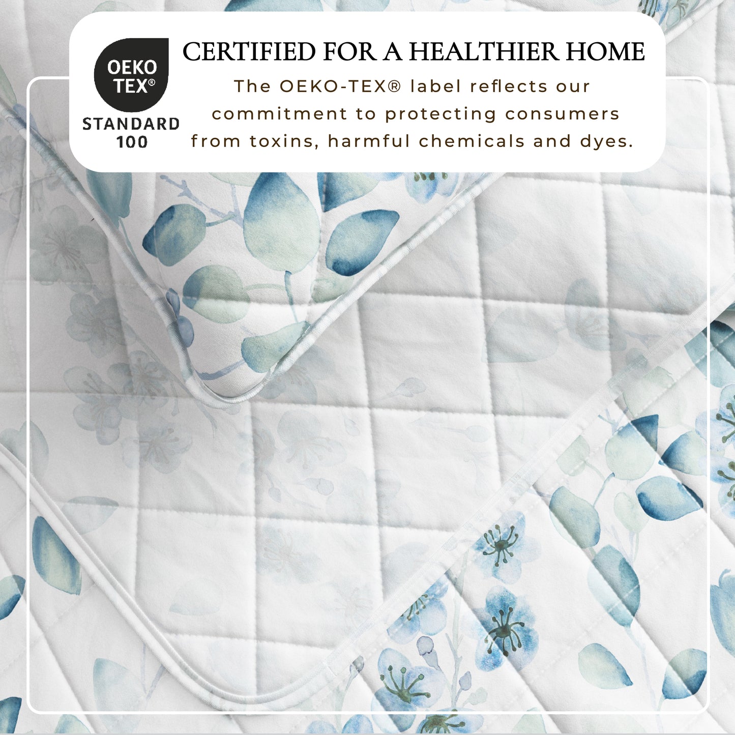 Miranda Collection Floral Quilt Set
