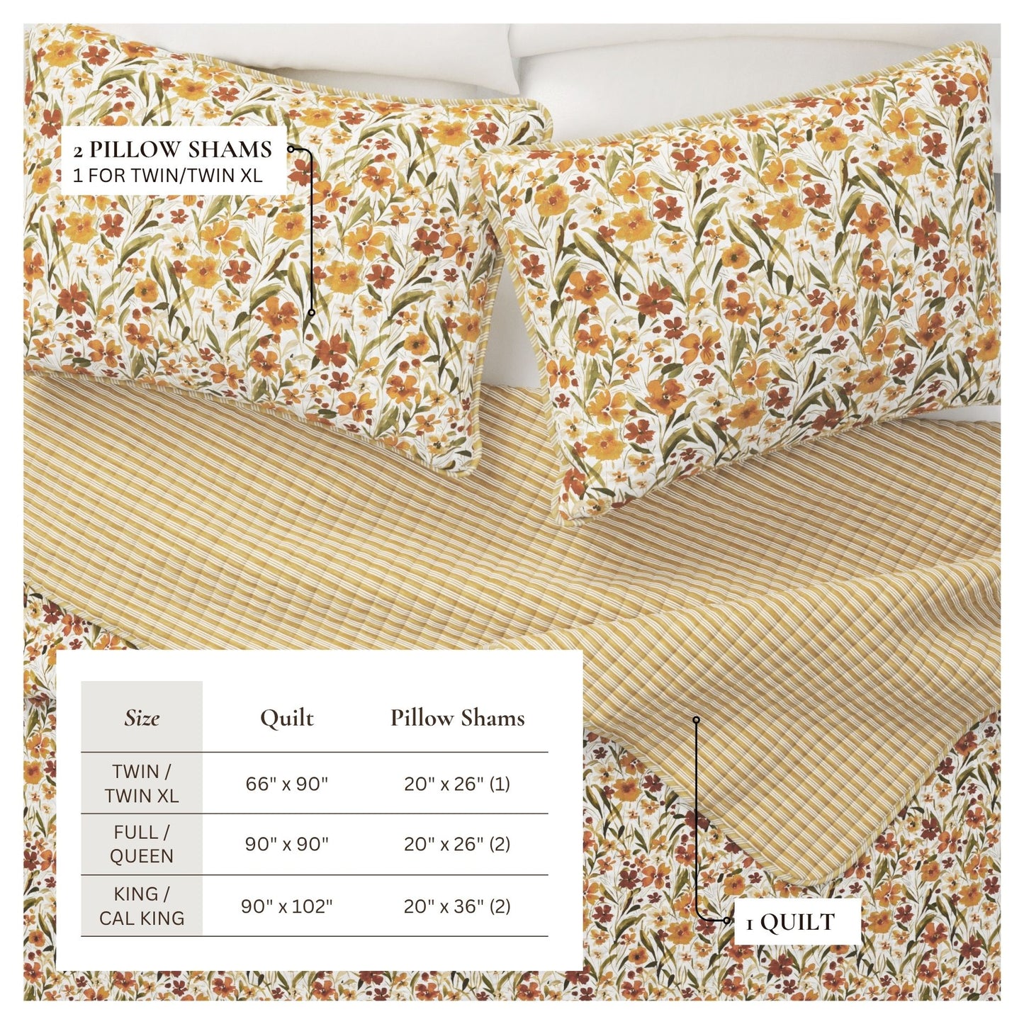 Golden Meadow Quilt Set