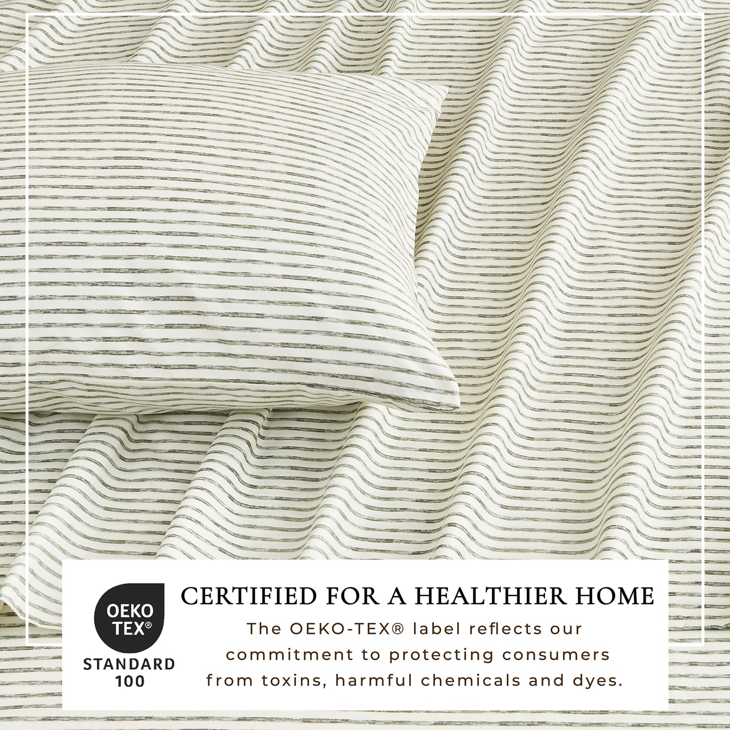 Striped Microfiber Sheet Set - Evette Collection