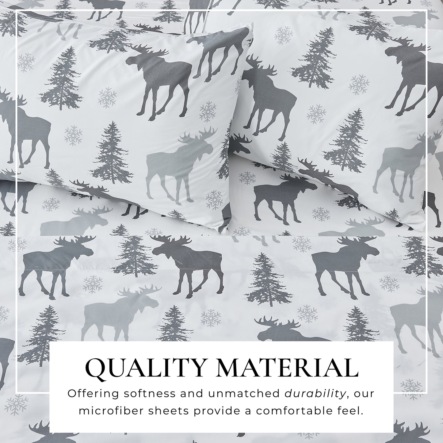 4-Piece Lodge Microfiber Sheet - Mountain Ridge Collection