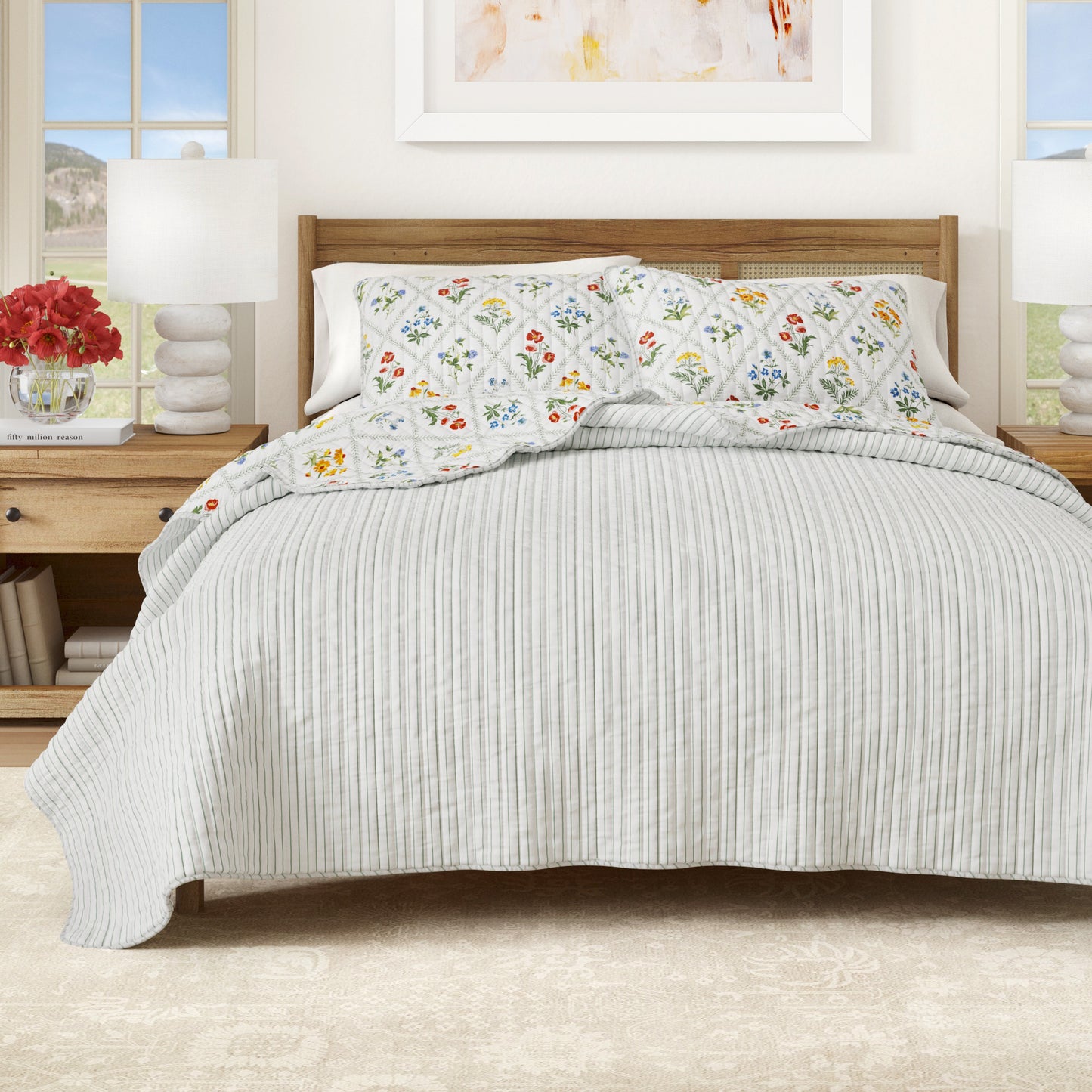 Floral Lattice Quilt Set - Floral Lattice Collection