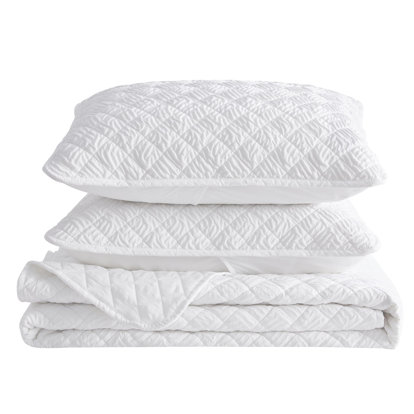 Diamond Embossed Quilt Set - Diamond Microsculpt Collection