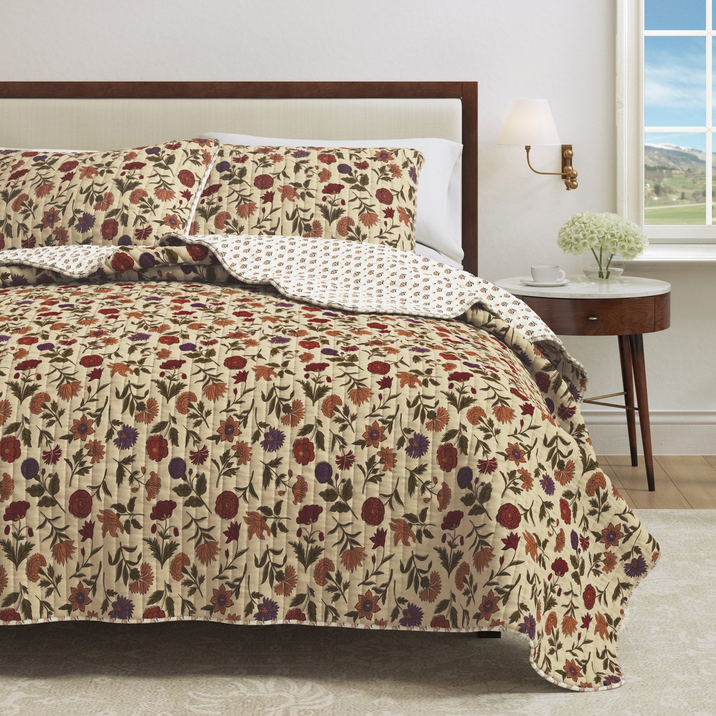 Heritage Floral Quilt Set