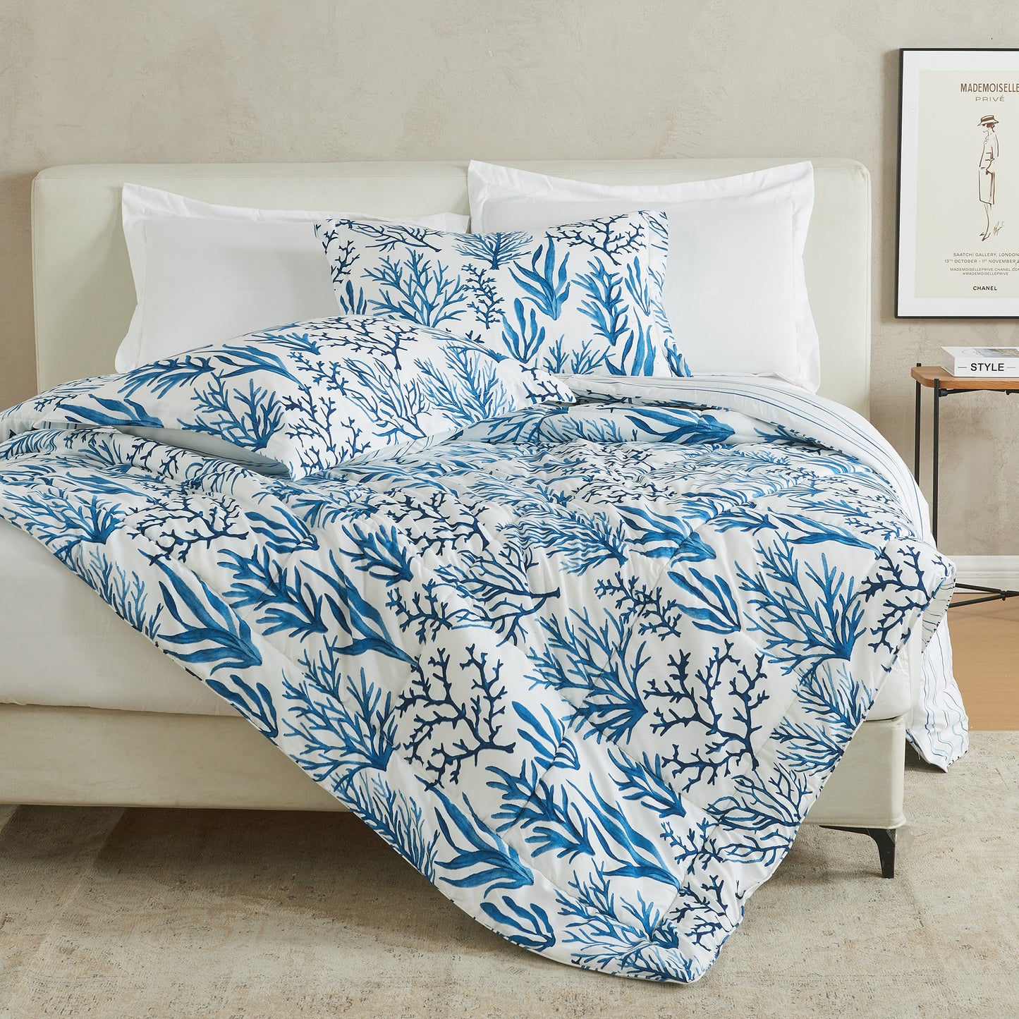 Reversible Christmas Comforter and Sham Set - Holiday / Lodge Odette Collection