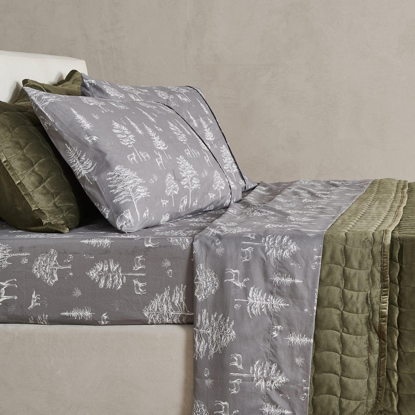 4-Piece Lodge Microfiber Sheet - Mountain Ridge Collection