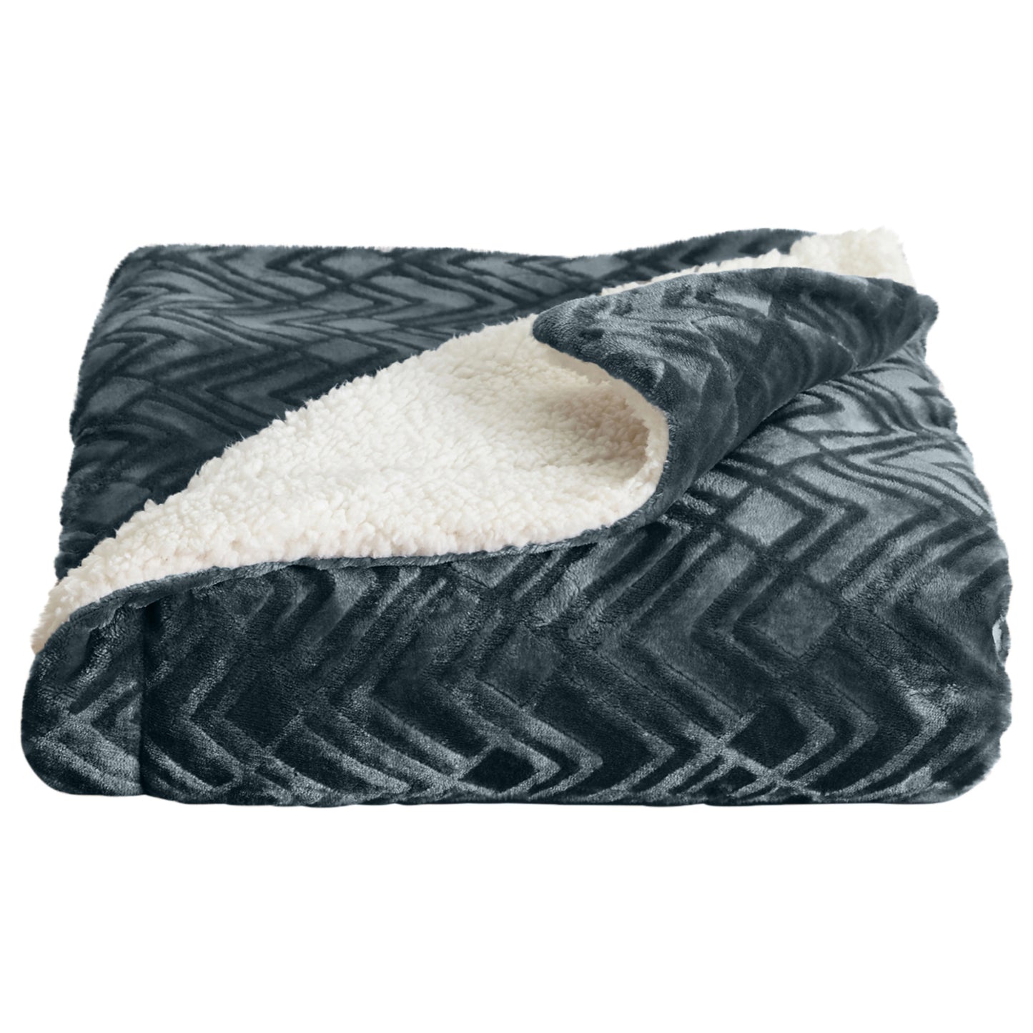 Velvet Plush Sherpa Luxury Bed Blanket
