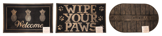 Rubber Metallic Doormat  with Everyday Designs
