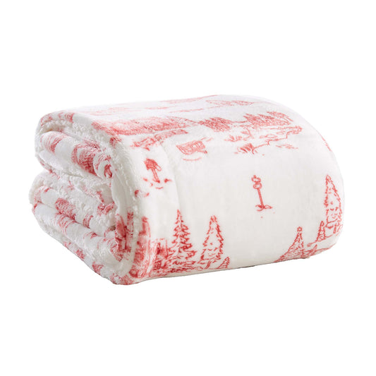 Holiday Sherpa Throw - Esmay Collection
